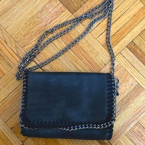 Italian Leather Black Purse
